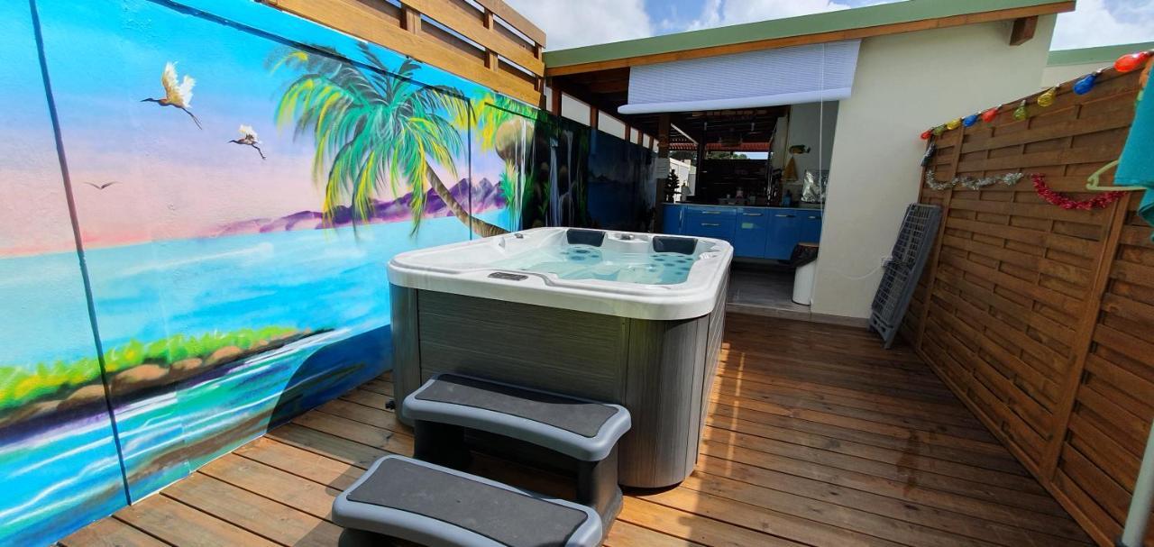 "Chez Claudia "Charmant Logement Avec Jacuzzi Privatif En Toute Intimite Sur Belle Terrasse Exterieure En Bois Et Piscine Courcelles Екстериор снимка